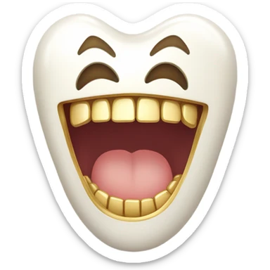 Go tooth with a gold tooth￼ sticker