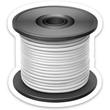 spool of white filament sticker