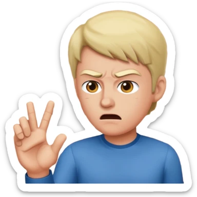 Someone arguing at a brick wall sticker