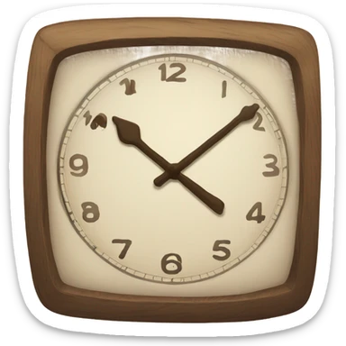 clock that tea sticker