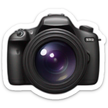 a dslr camera sticker