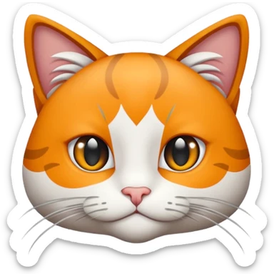 Kedi ve uçağın birleşimi sticker