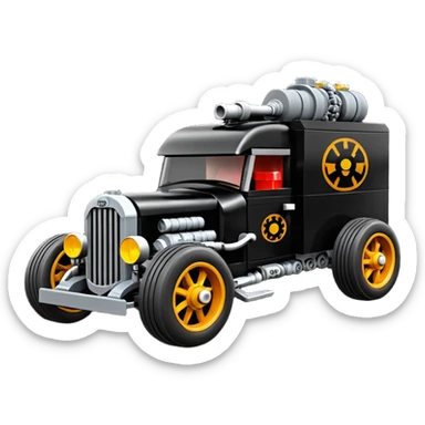 Darth Vader’s Lego rat rod Very large rat infested 1936 mover’s moving truck sticker