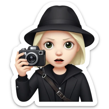 Create an evil photographer sticker