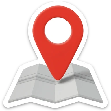 White Google maps sticker