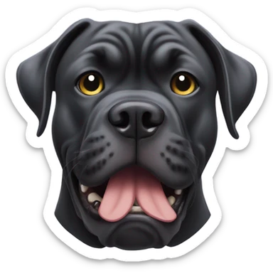 Cane corso with phone sticker