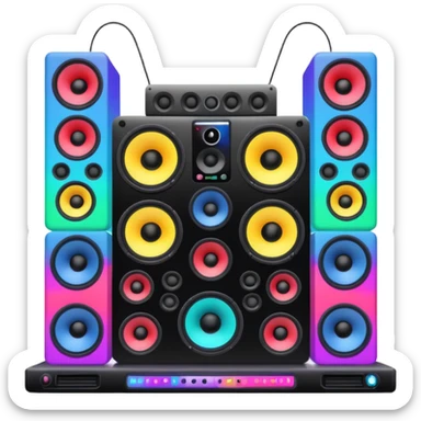 electronic music festival stage sticker