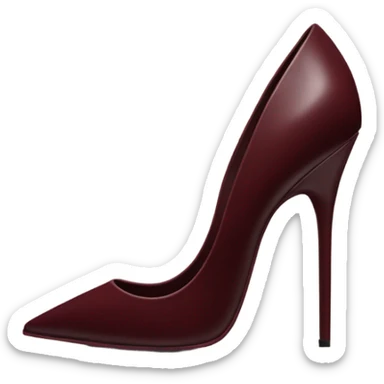 Maroon ysl stiletto, low heel  sticker