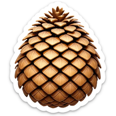 pine cone sticker