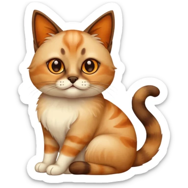 chili siamese cat  sticker