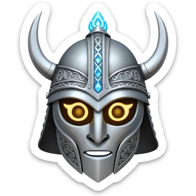 magic norse helmet sticker