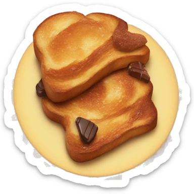 French toast, chocolate croissant  sticker