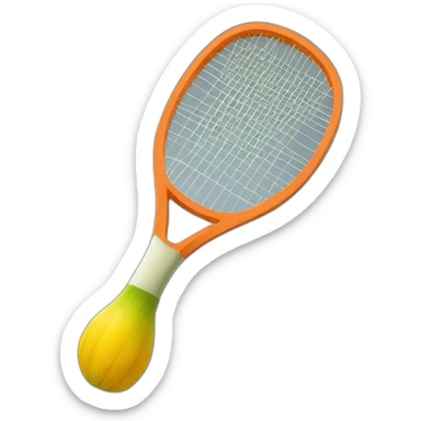 Raquette de squash sticker