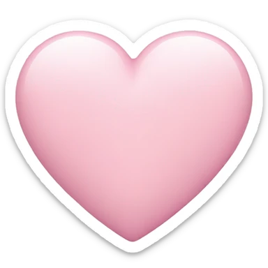 pastel pink heart sticker