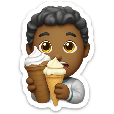 Nova Scotia eating ice cream sticker