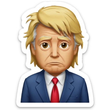 Trump but ugly and homeless and drunk  sticker