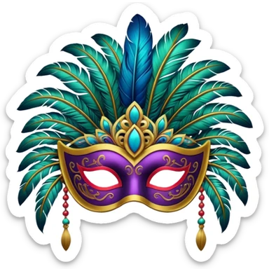 Festival Mask sticker