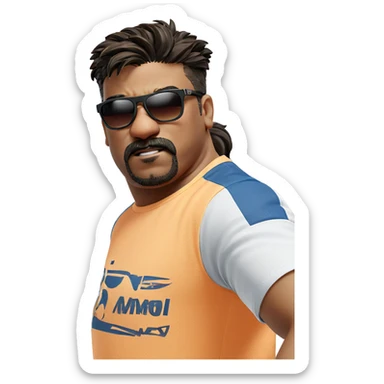 cool dude in sunglasses sticker