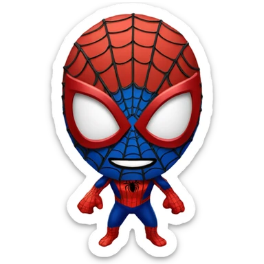spiderman sonrojado  sticker
