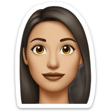 brunette consultant undereye bags sticker