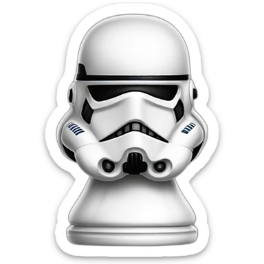 stormtrooper chess pawn sticker