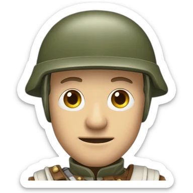 soldado del imperio romano mirando al frente sticker