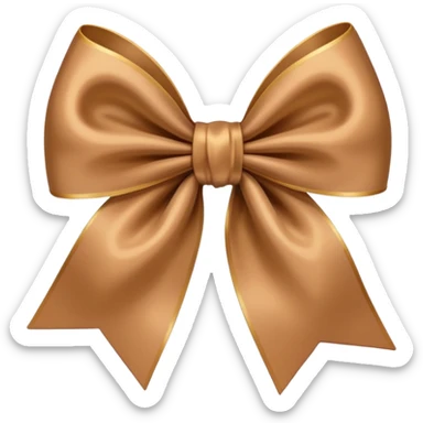 moño cafe claro sticker