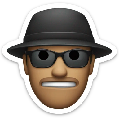 Make a robber emoji sticker
