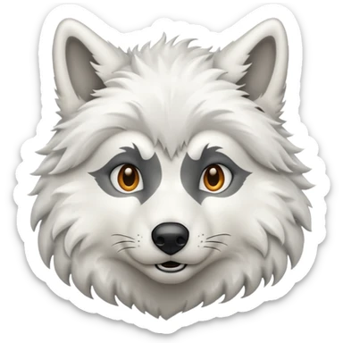 Loup Blanc pour twitch sticker