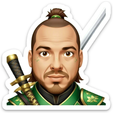 Emerald Samurai sticker