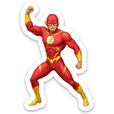 flash man sticker