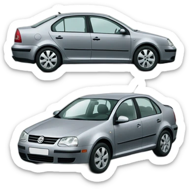 A Silver Gray Volkswagen Bora 1.6 Pacific 2004 sticker