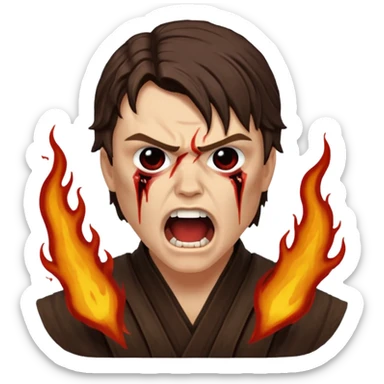 anakin skywalker nightmare scene rots sticker