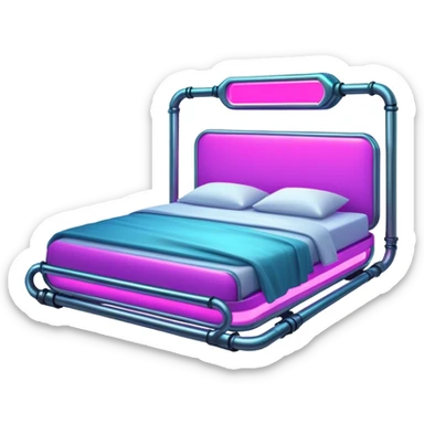 Cyberpunk bed sticker