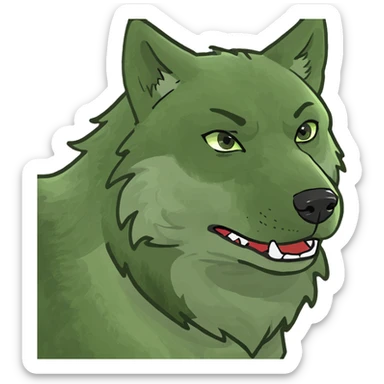Wolf sticker