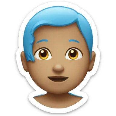 babyblue circle sticker