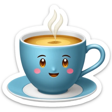 Kum saatine benzeyen cam kulpsuz bir bardak içinde de türk çayı var sticker