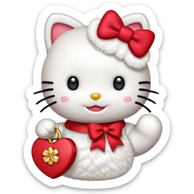 hello kitty lucky sticker
