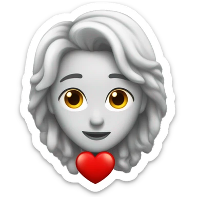 corazón rojo oscuro  sticker