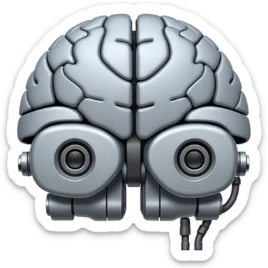 robotic brain sticker