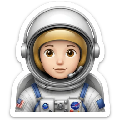 astronaut in space sticker