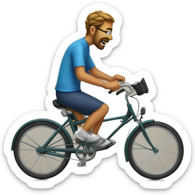 sur le vélo sticker