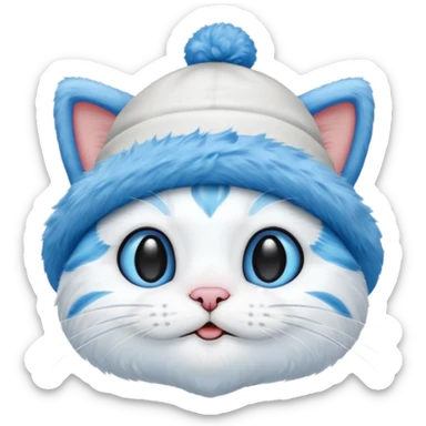 Smurf cat sticker