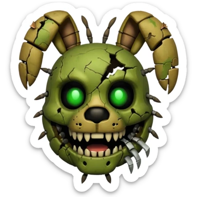 Spring trap fnaf 3 more like the actual one sticker