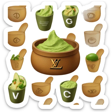 Guacamole in these Louis Vuitton sticker