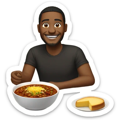 Excited for chilis lunch sticker