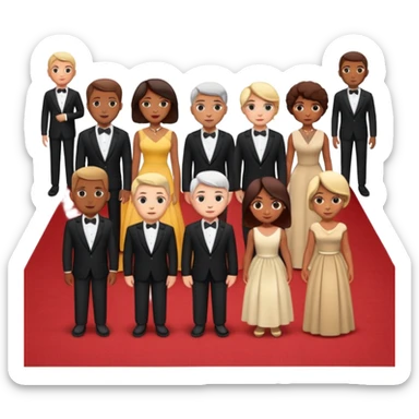 red carpet and crowd sticker
