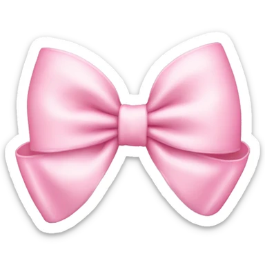 Baby pink bow  sticker