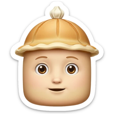 Mini pekka con un panqueque en la cabeza sticker