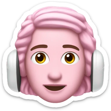 pink air pods max sticker